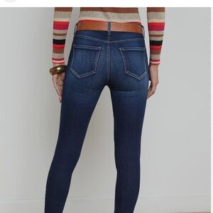 L'AGENCE Women's Skinny Jeans - Dark Blue